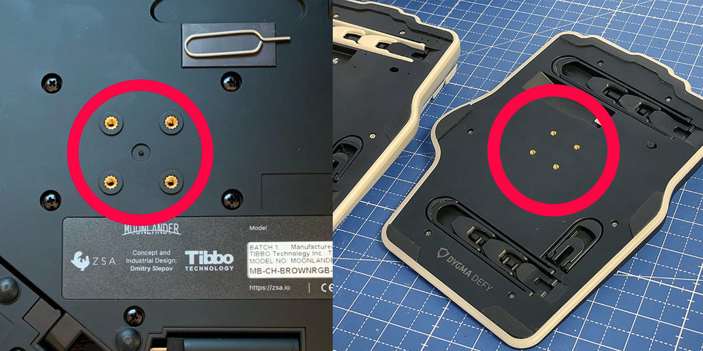 Mounting sockets, Moonlander and Dygma Defy