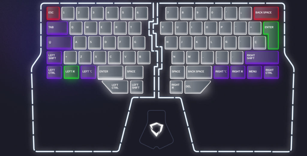 Remapped layout