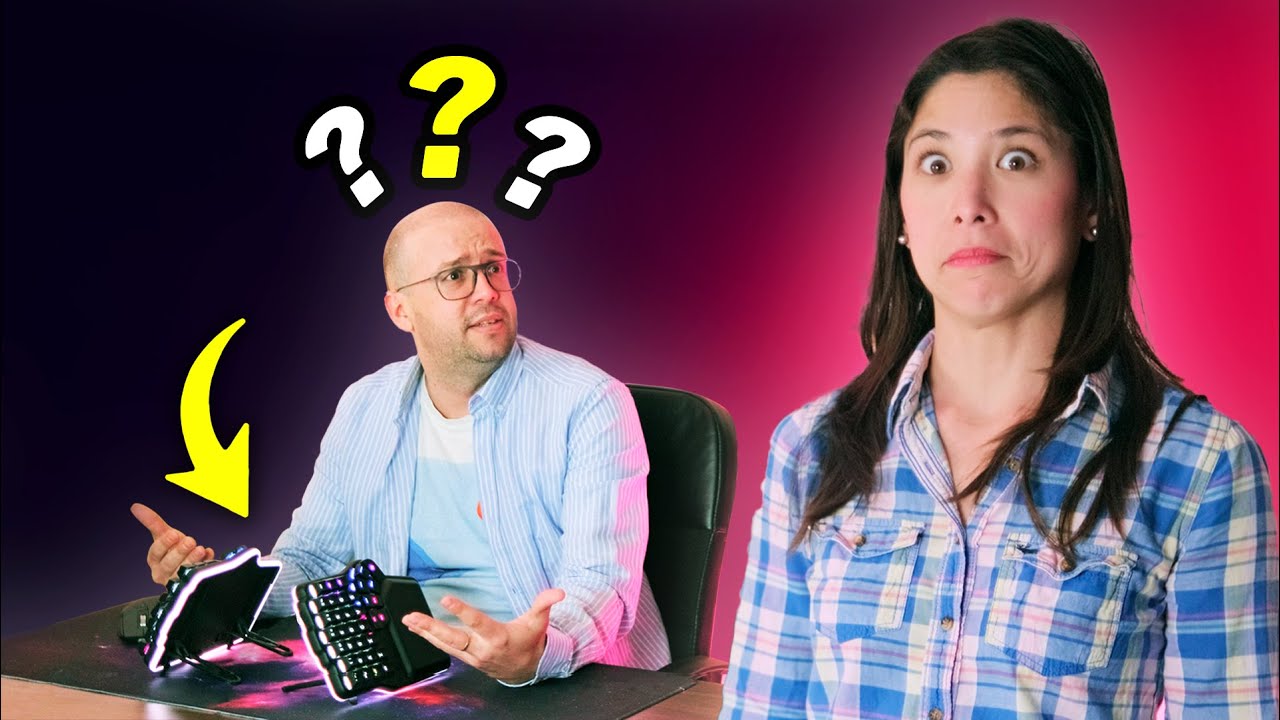 Load video: How to use a tented keyboard