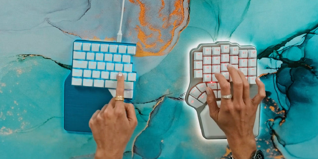 staggered keyboard vs ortholinear