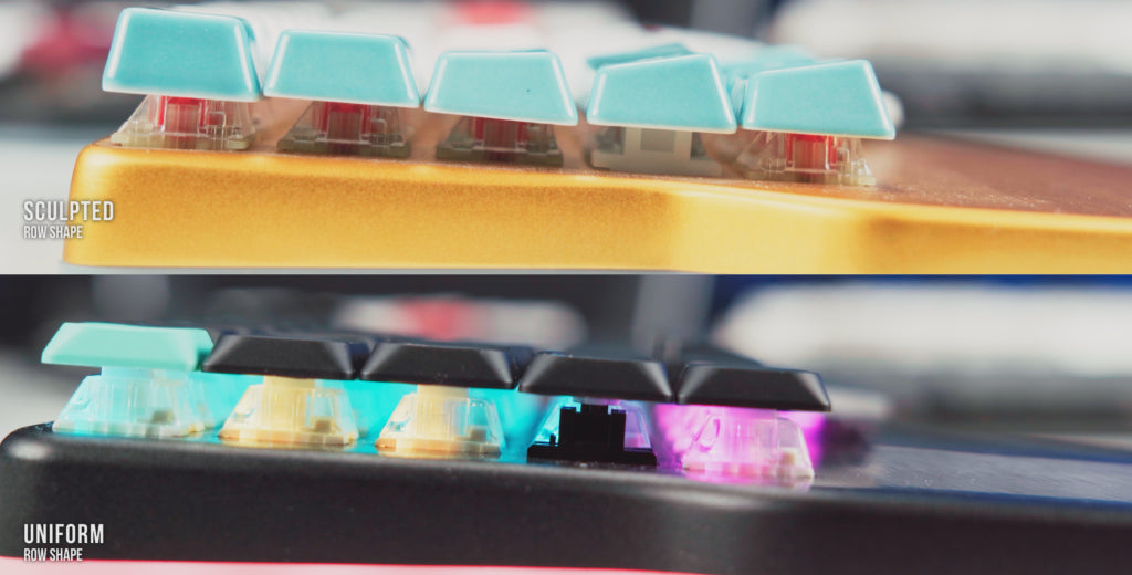 Sculpted vs uniform row shape