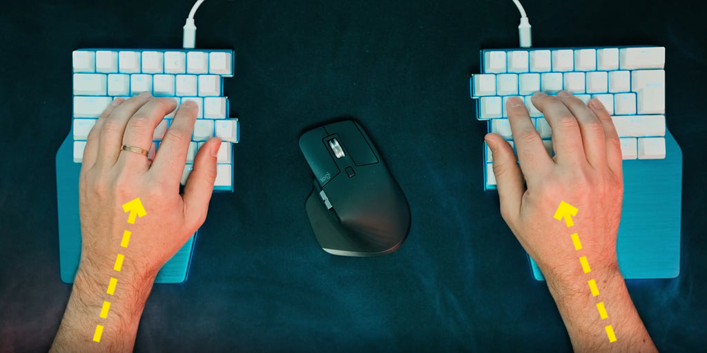 Dygma Raise Shoulder Split