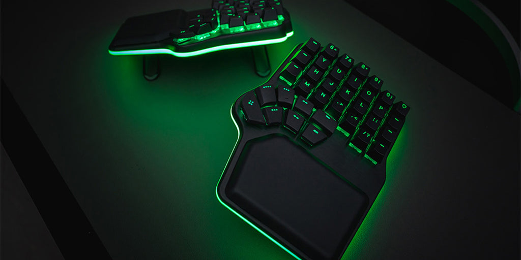 Dygma Defy green and black tented