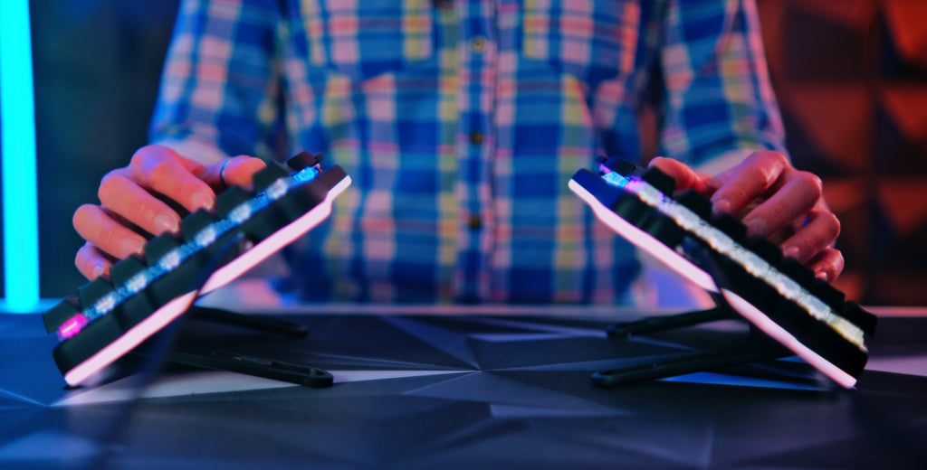 Keyboard with tenting