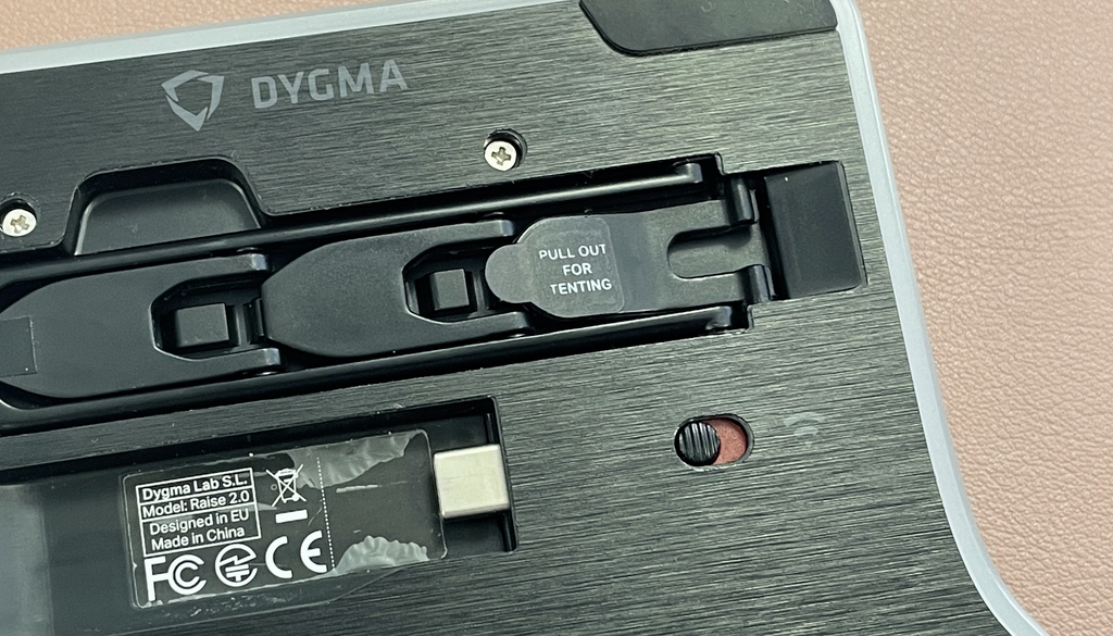 Stickers tenting leg Dygma Raise 2