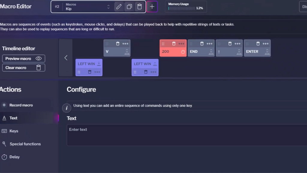 Symbols macro programmable keyboard