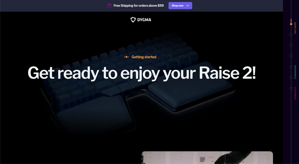 Online Manual Dygma raise 2