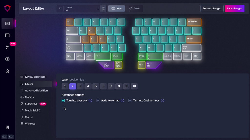 Layer lock bAZECOR