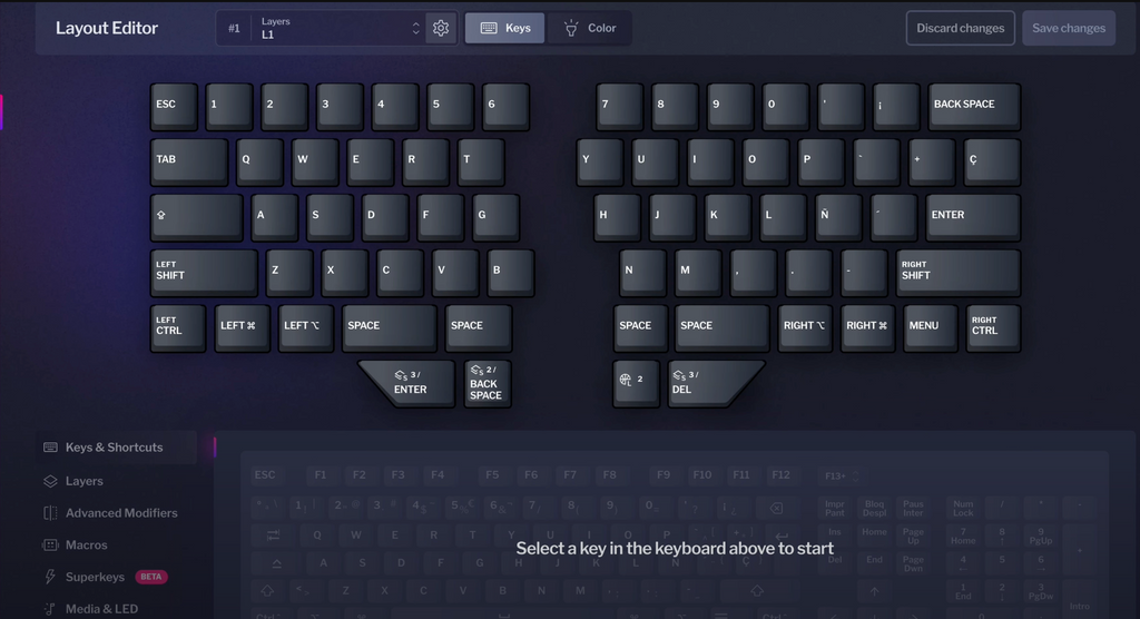 Restore layers Dygma Bazecor