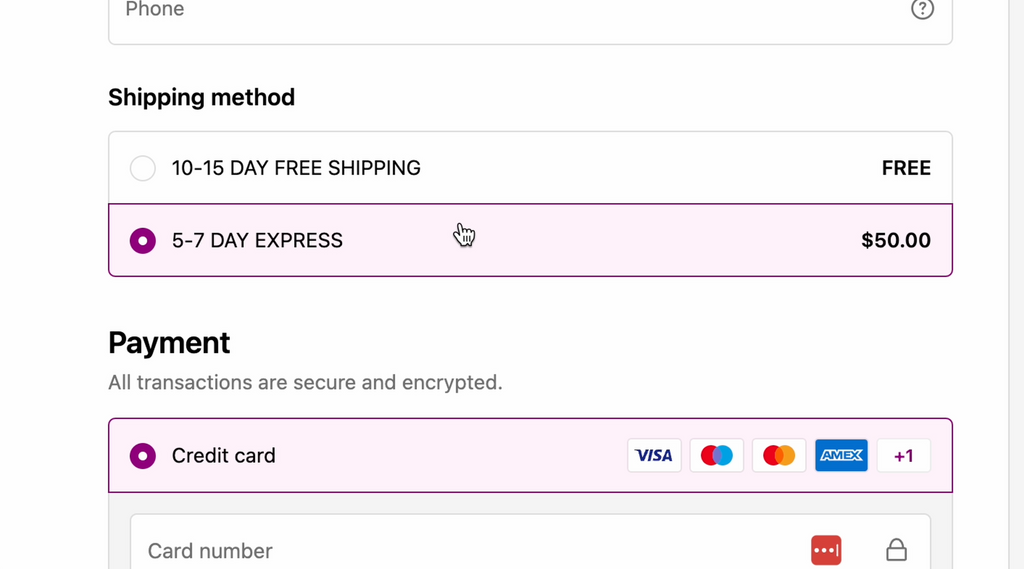 Express shipping Dygma