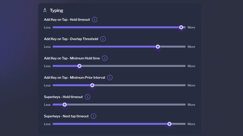 Home row modifiers Bazecor