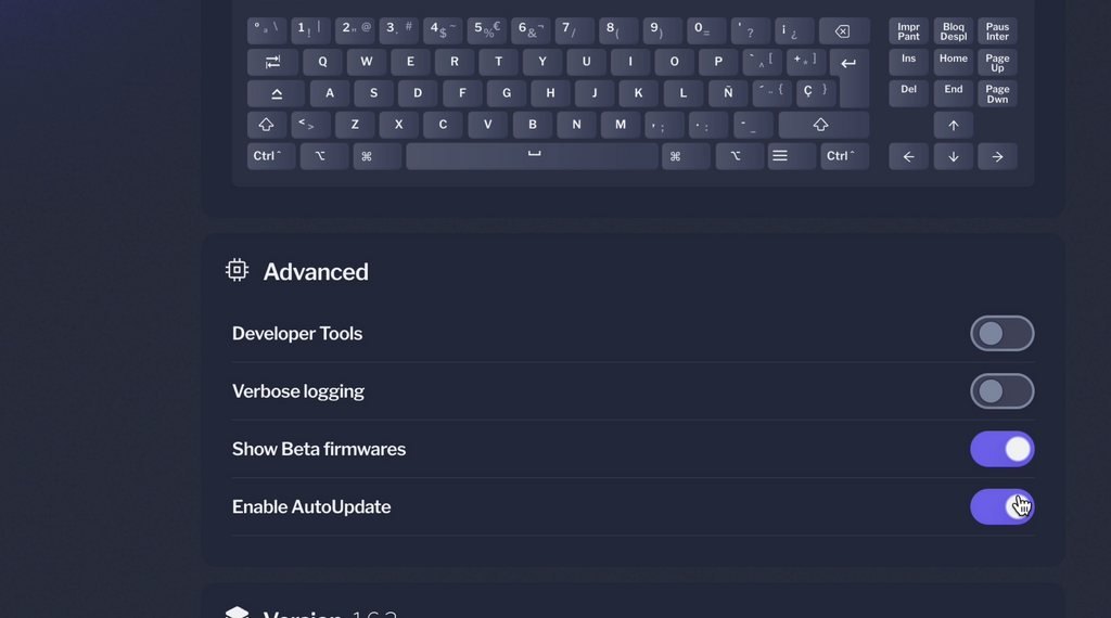 Bazecor Update Enabled